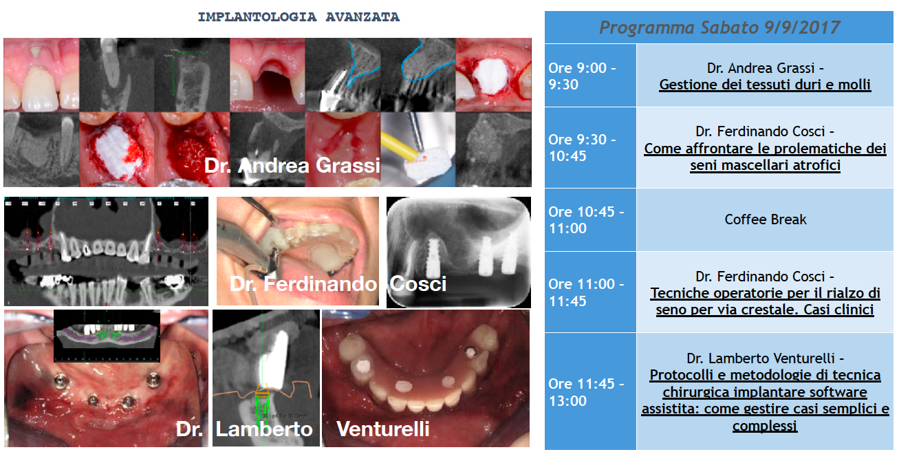 Giornata culturale C.A.O. Reggio Emilia “IMPLANTOLOGIA AVANZATA”